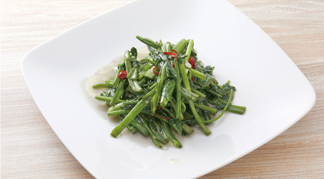 空心菜ニンニク炒め