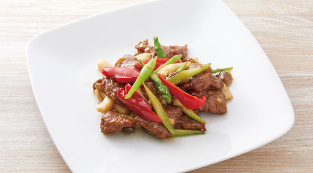 牛肉オイスター炒め